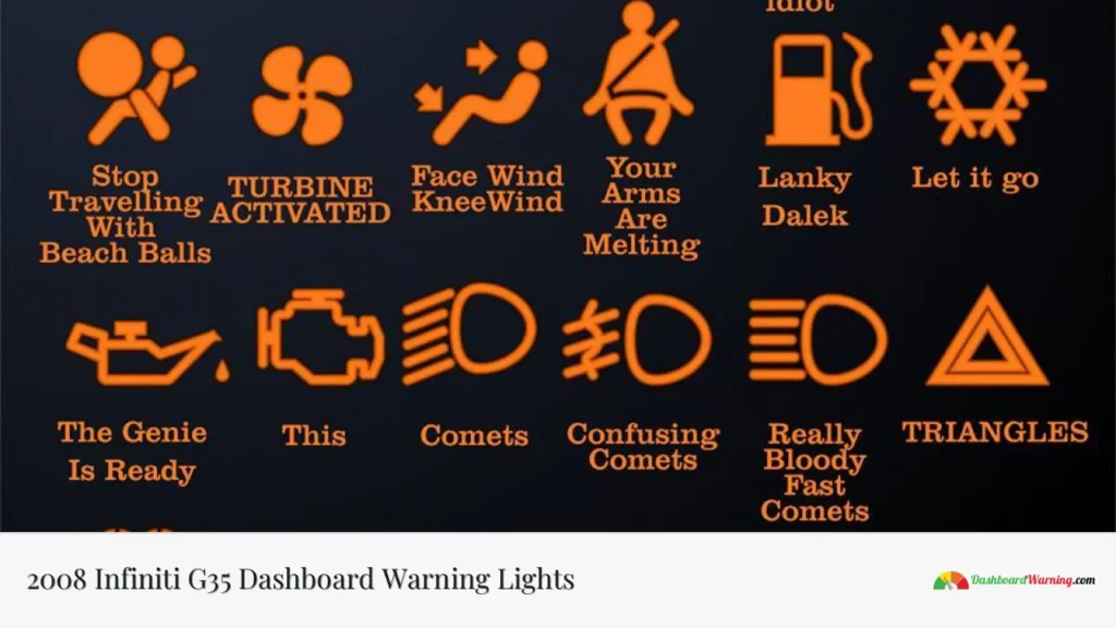 2008 Infiniti G35 Dashboard Warning Lights 2008 Infiniti G35 Dashboard Warning Lights