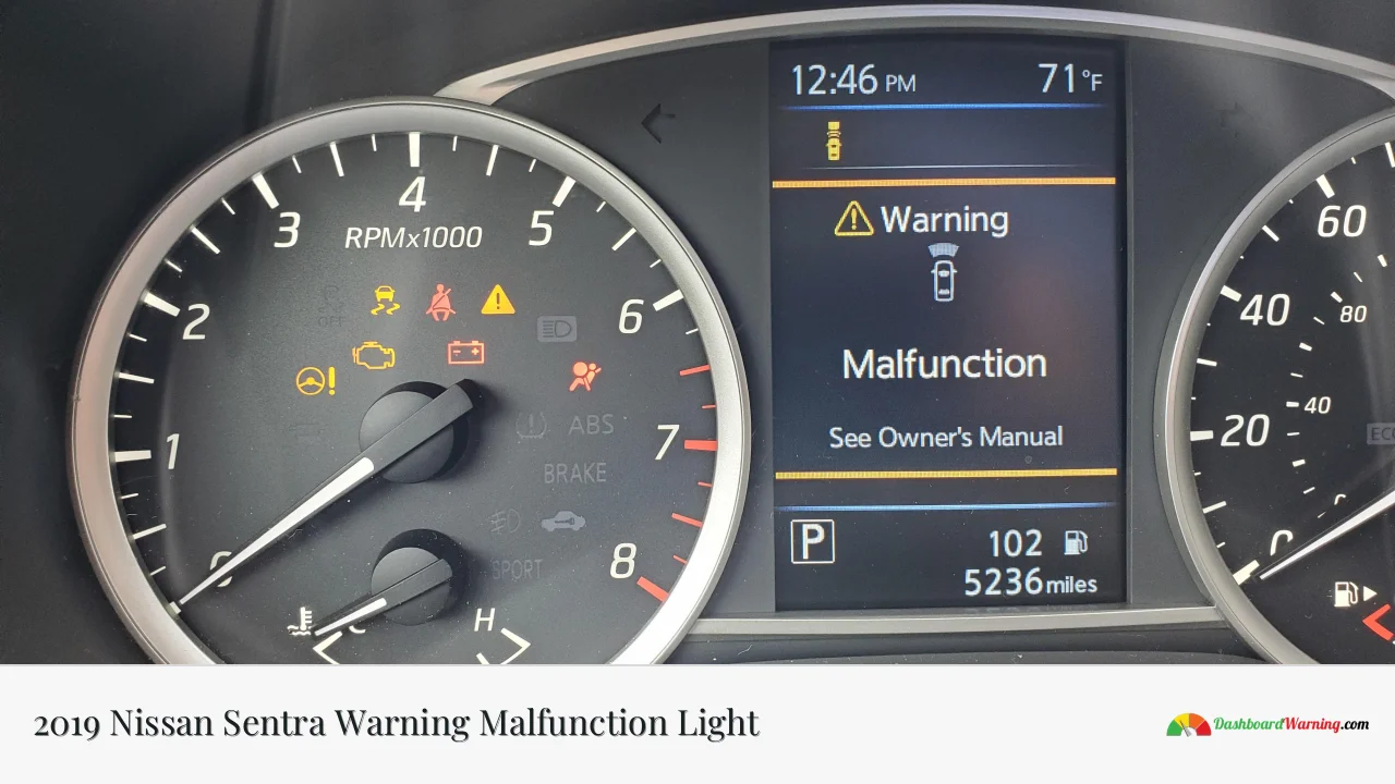 2019 Nissan Sentra Warning Malfunction Light