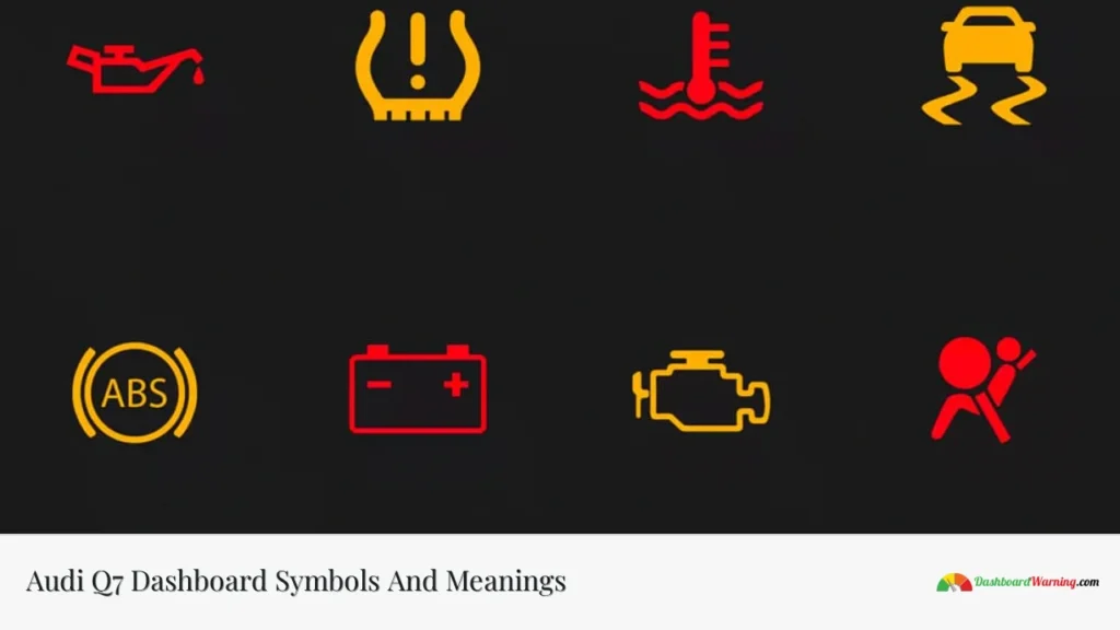Audi Q7 Dashboard Symbols And Meanings Audi Q7 Dashboard Symbols And Meanings