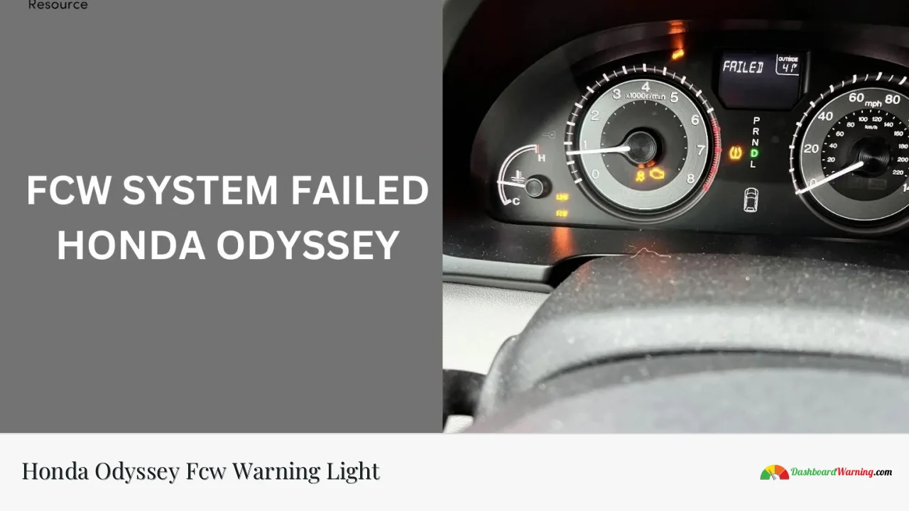 Honda Odyssey Fcw Warning Light