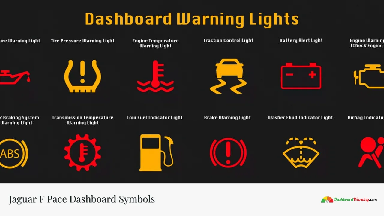 Jaguar F Pace Dashboard Symbols