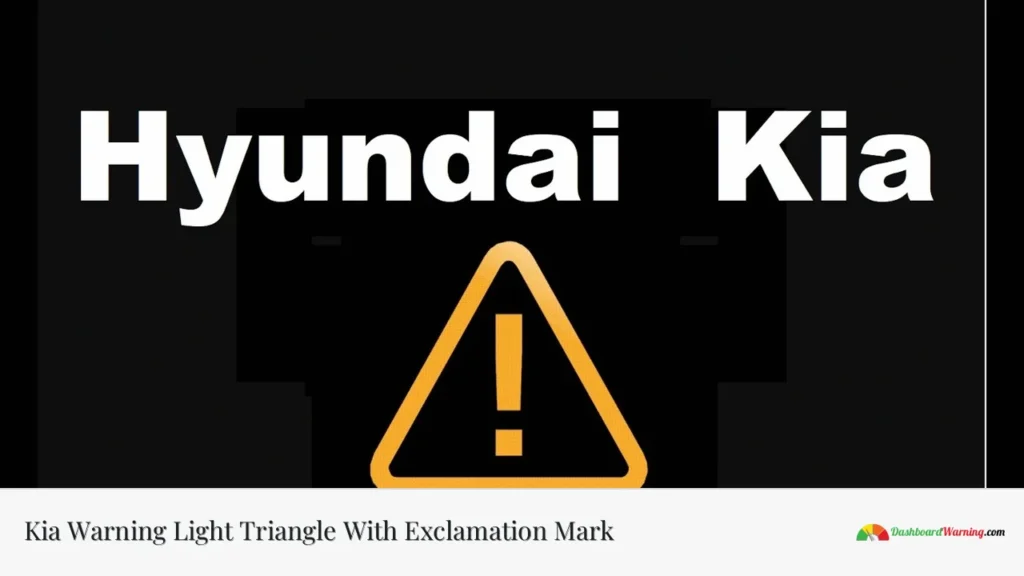 Kia Warning Light Triangle With Exclamation Mark