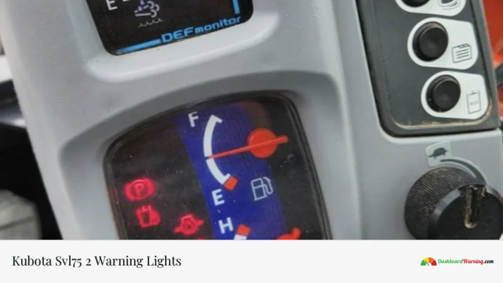 Kubota Svl75 2 Warning Lights