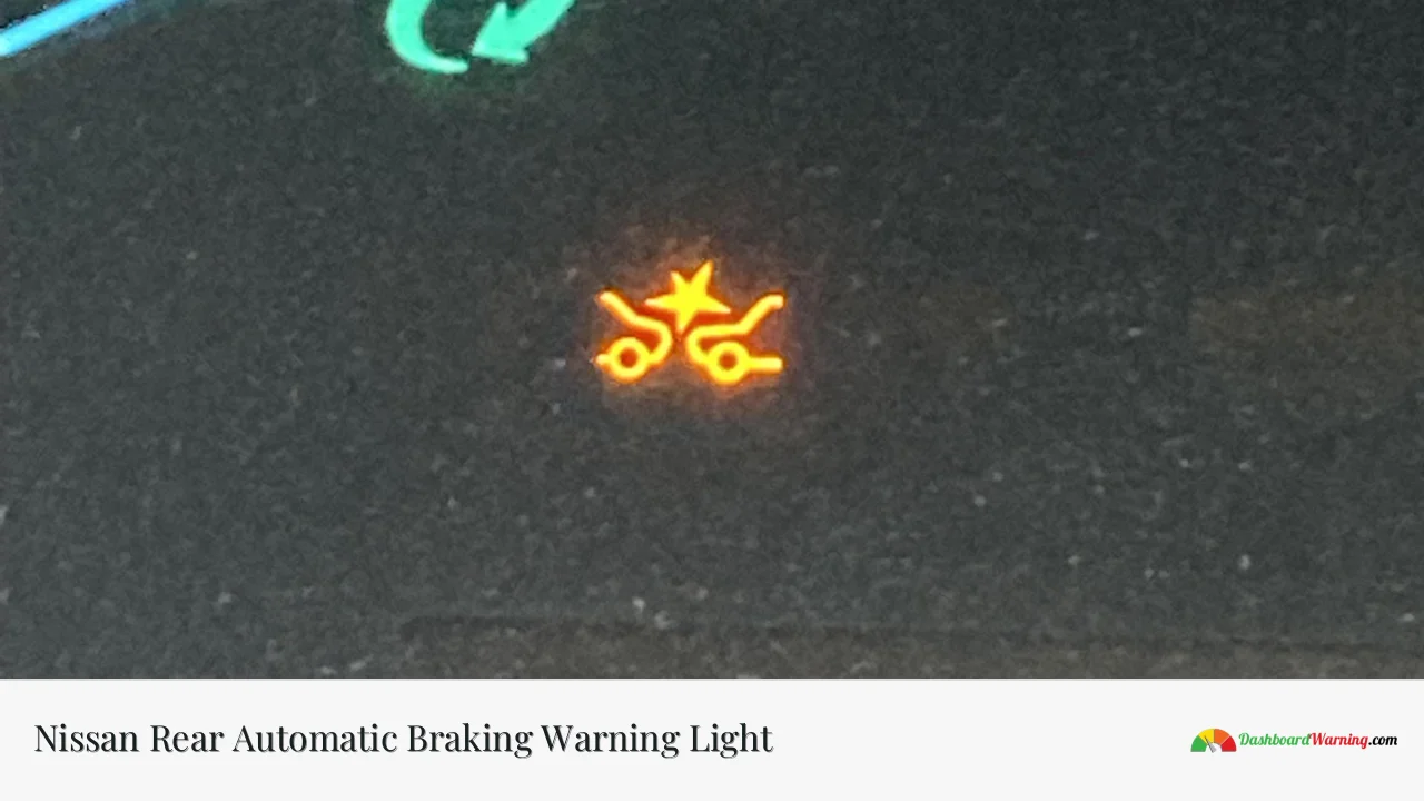 Nissan Rear Automatic Braking Warning Light